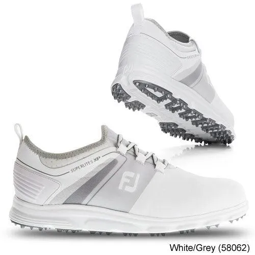 FootJoy SuperLites XP Shoes-Previous Season Style 14.0 White/Grey (58062) W