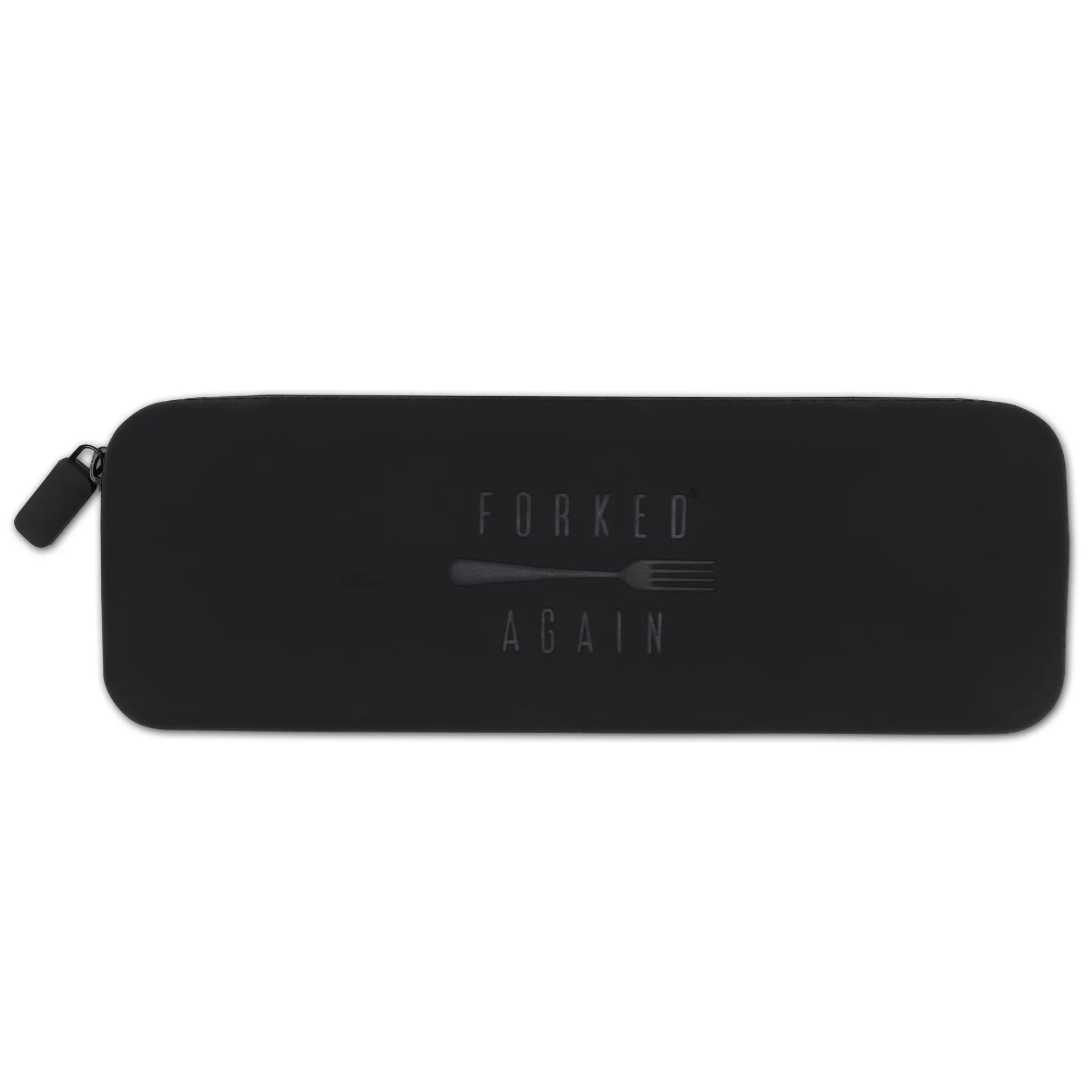 Forked Again Silicone Zipper Pouch