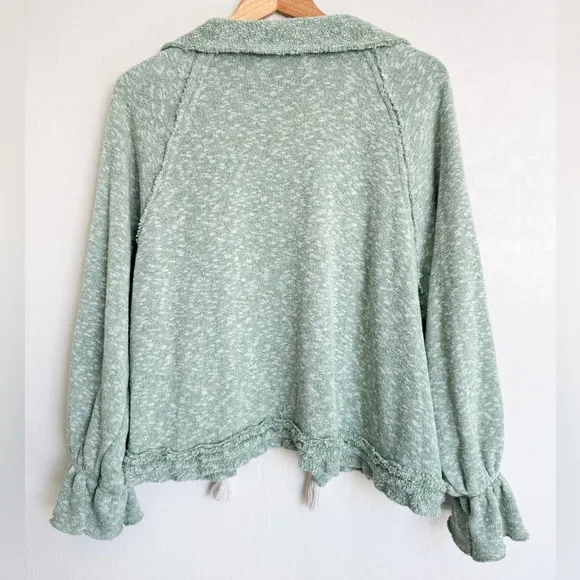 Free People Beach Mara Cardi Cardigan in Grasslands XS