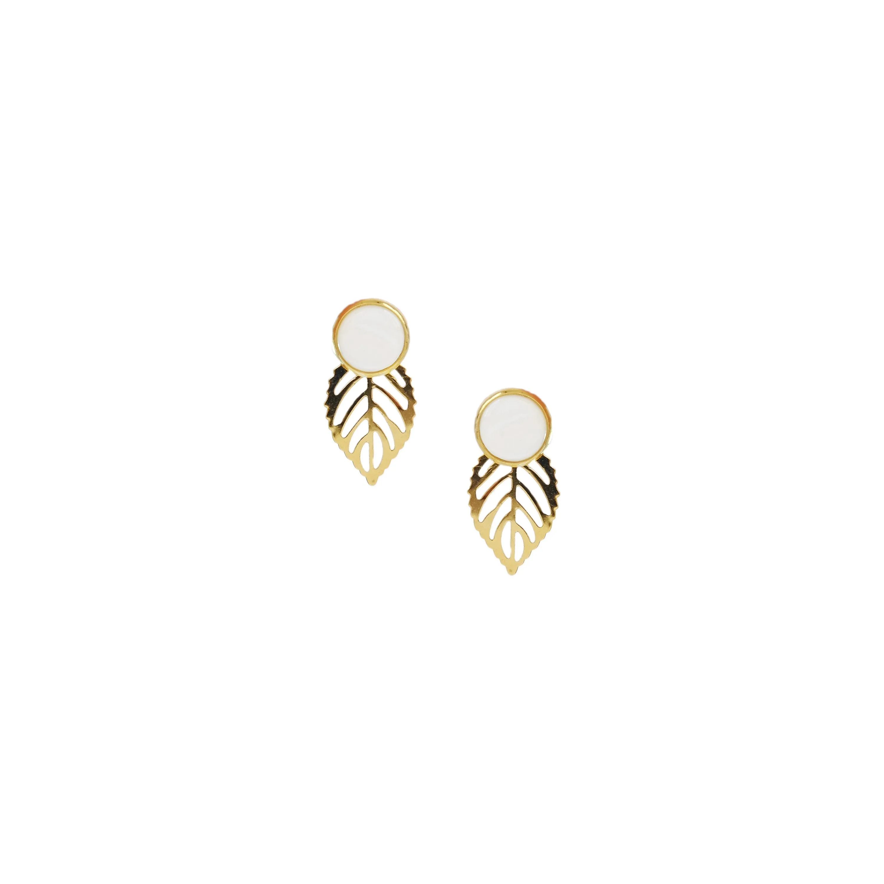 Gina Detachable Earrings in Ivory