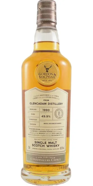 Glencadam 'Gordon & Macphail' 1990/27yo 700mL