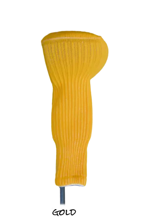 Gold Club Sock Golf Headcover