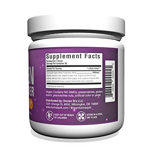 Golden Milk Polvo de cúrcuma 6 mezcla de superalimentos - Keto vegano no transgénico, 1