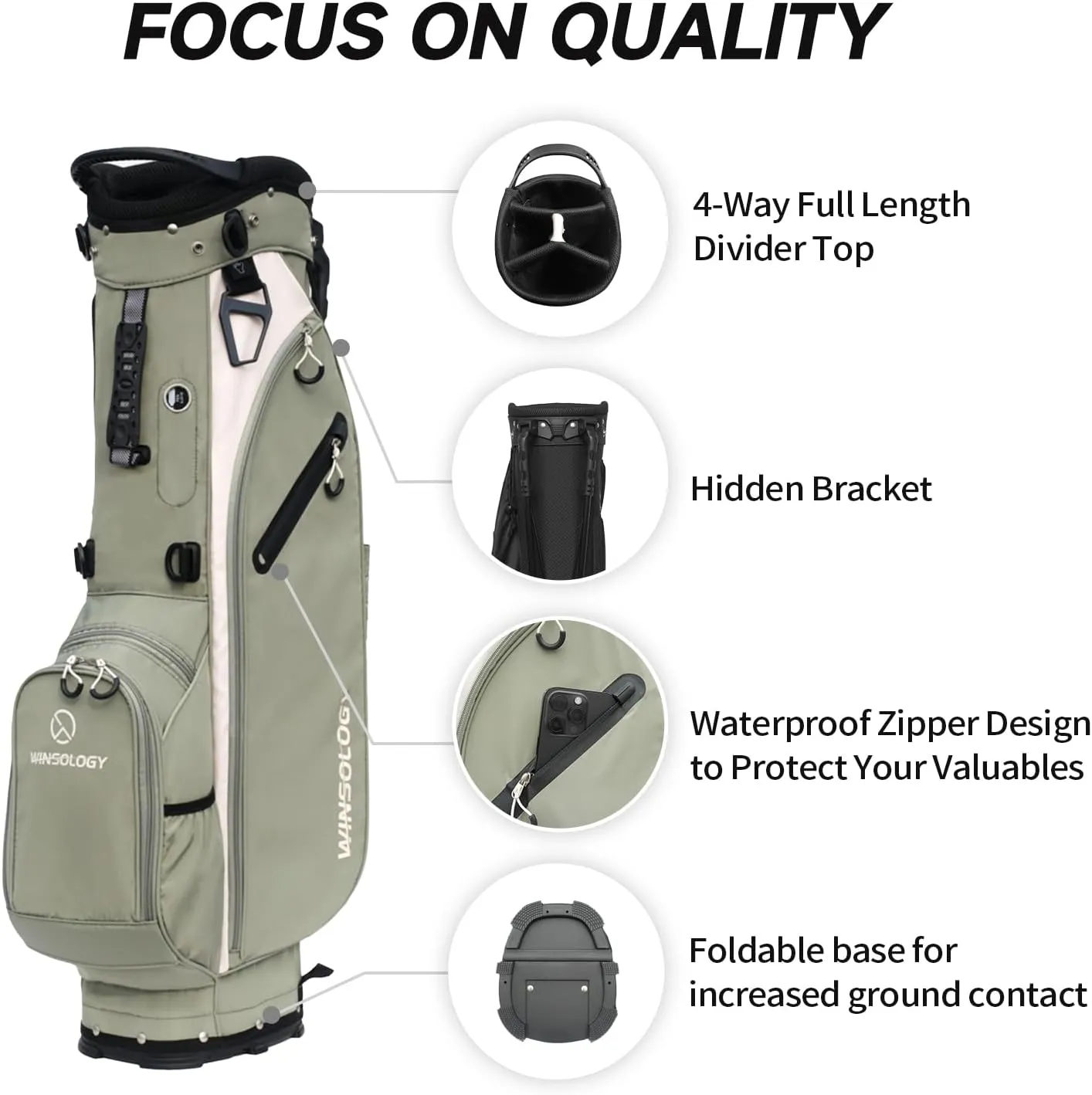 Golf Bag for Men Travel Club Stand Ball Cart Support Pole Vessel Pouch Camo Stand Gifts Airlines for Women,Womens Double Shoulder Straps Lightweight Golf Bag