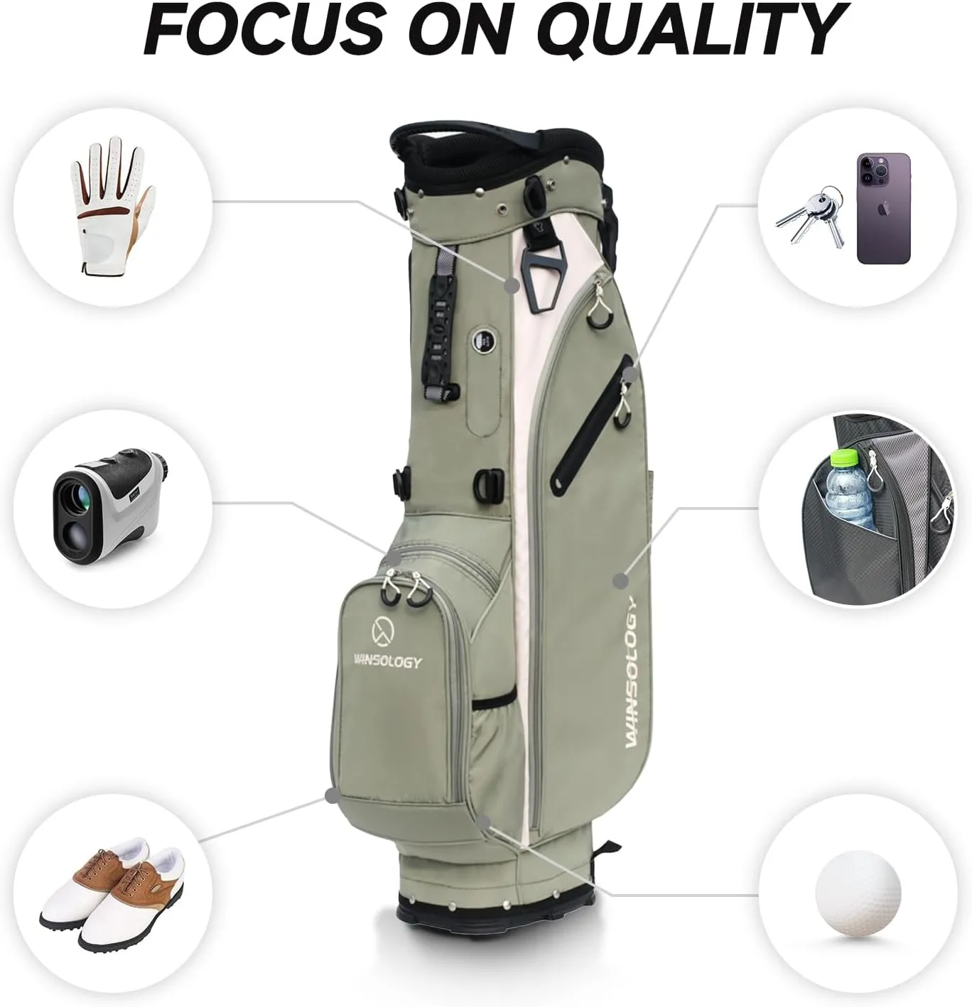 Golf Bag for Men Travel Club Stand Ball Cart Support Pole Vessel Pouch Camo Stand Gifts Airlines for Women,Womens Double Shoulder Straps Lightweight Golf Bag