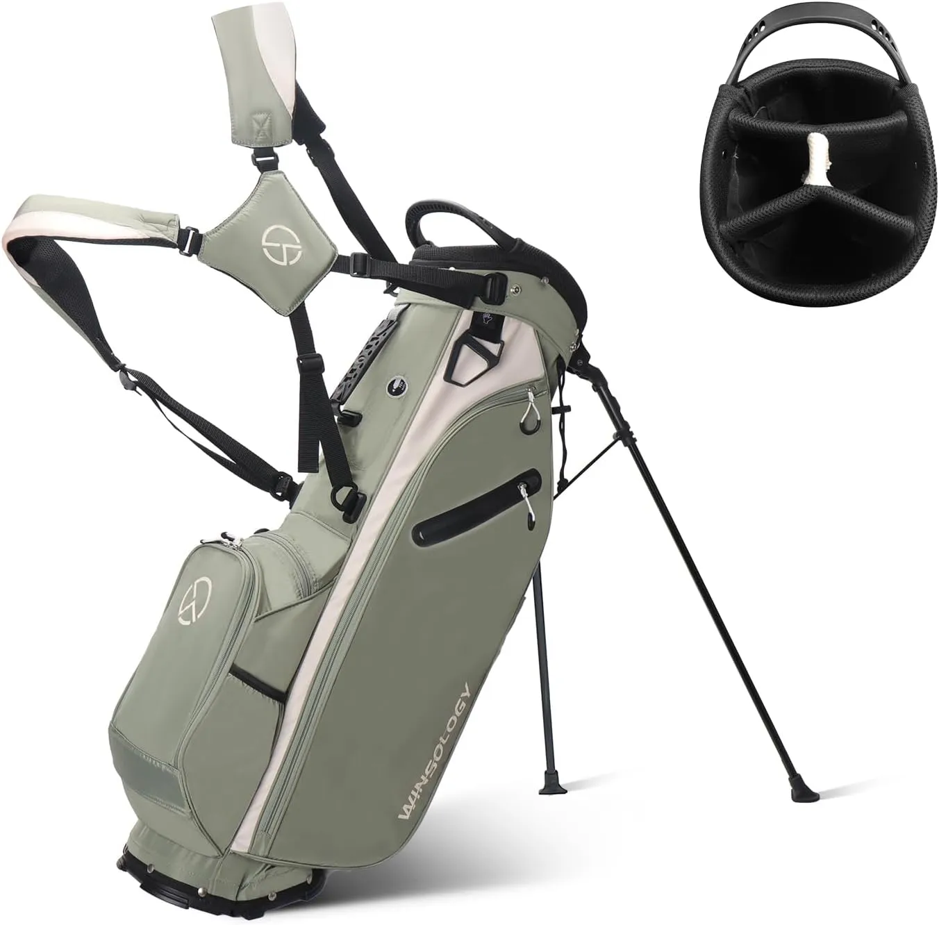 Golf Bag for Men Travel Club Stand Ball Cart Support Pole Vessel Pouch Camo Stand Gifts Airlines for Women,Womens Double Shoulder Straps Lightweight Golf Bag