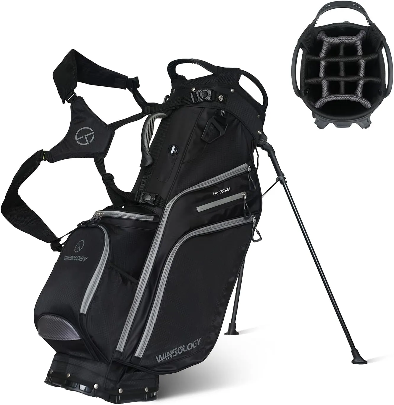Golf Bag Travel Club Stand Ball Cart Support Pole Pouch Camo Stand Gifts Airlines for Men Womens Small Lightweight Golf Bag