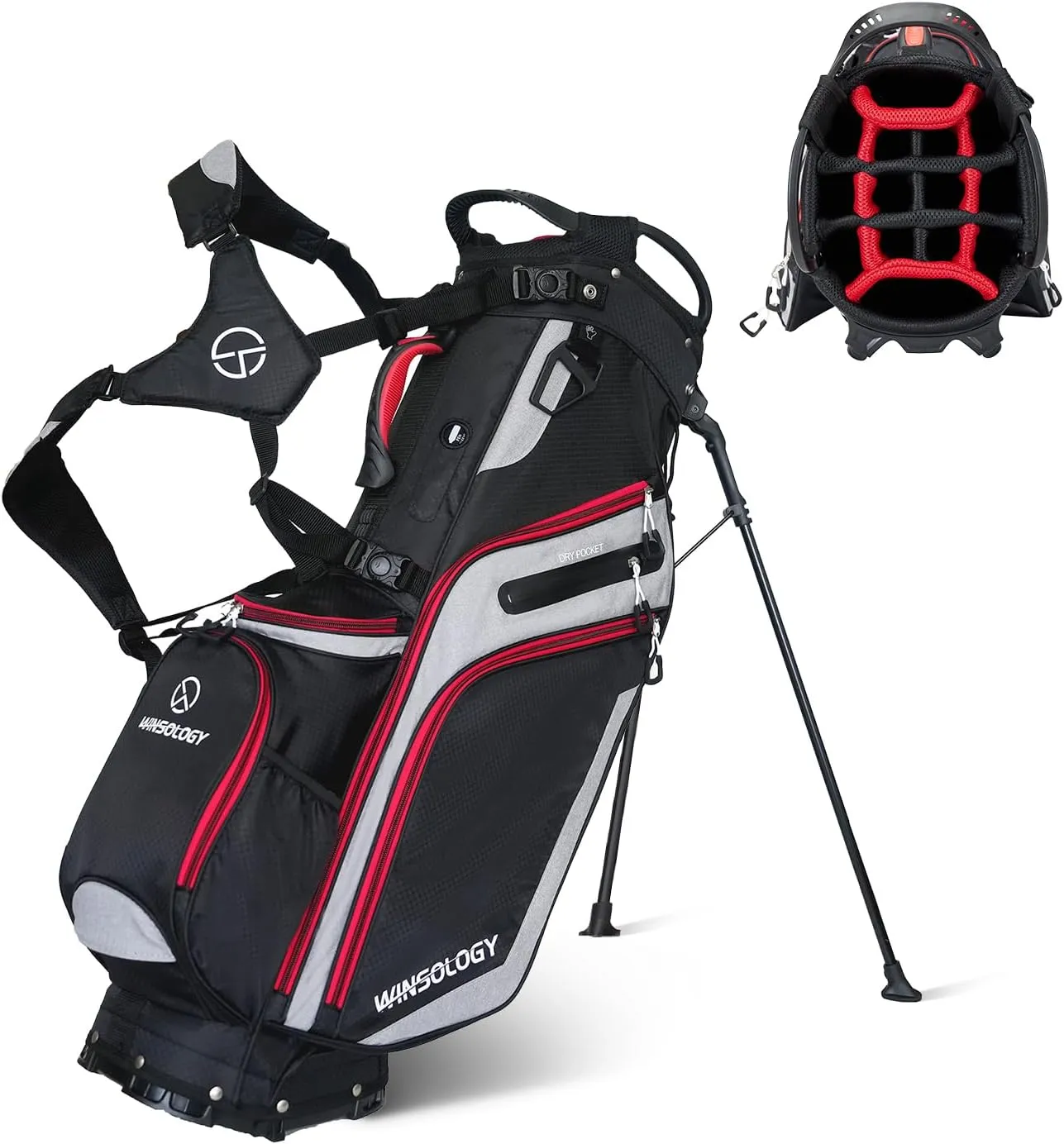 Golf Bag Travel Club Stand Ball Cart Support Pole Pouch Camo Stand Gifts Airlines for Men Womens Small Lightweight Golf Bag