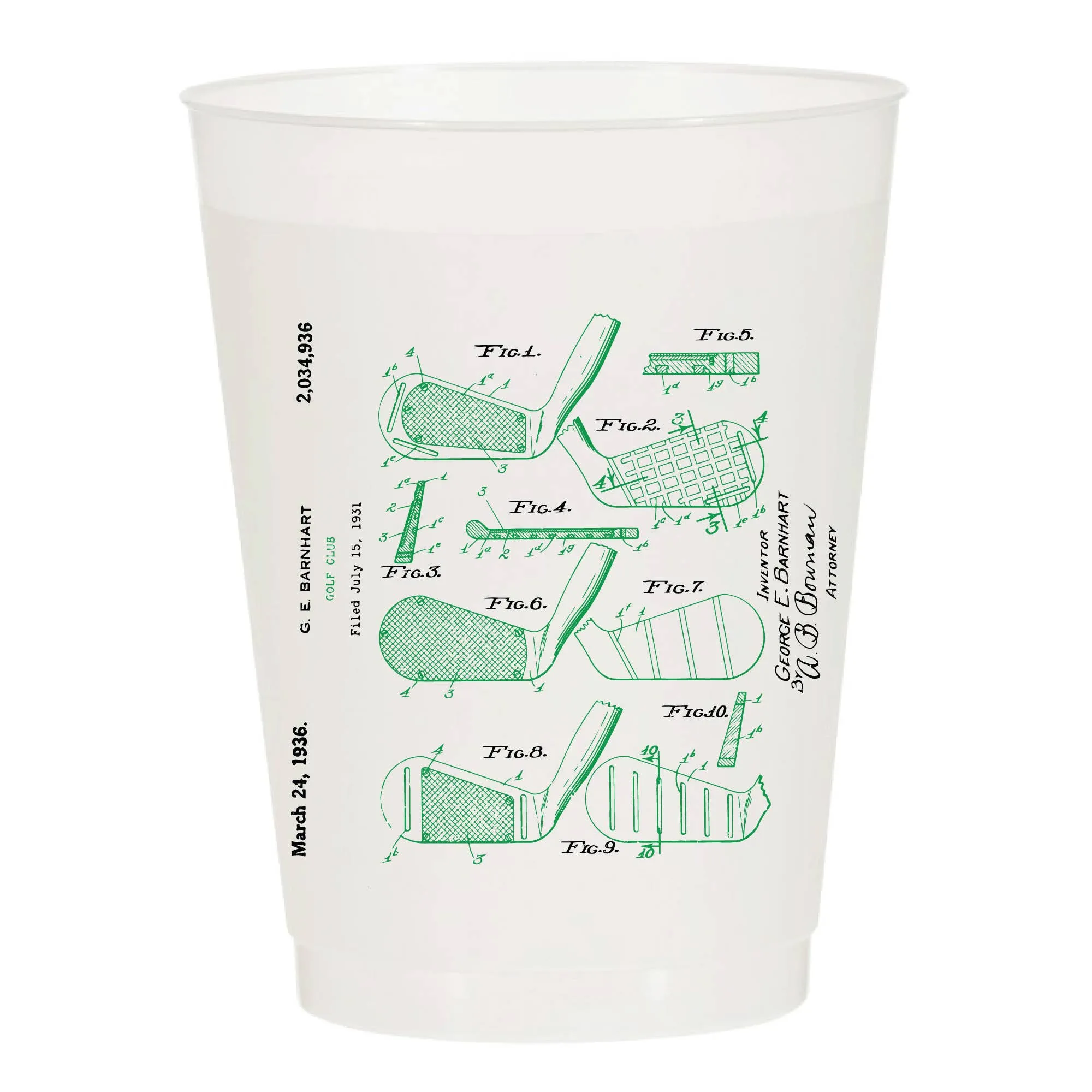 Golf Clubs Masters Frosted Cups - Masters