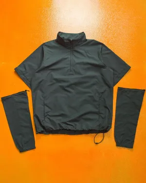 Golf Detachable Sleeve / Convertible Black Tonal Track Top (~M~)