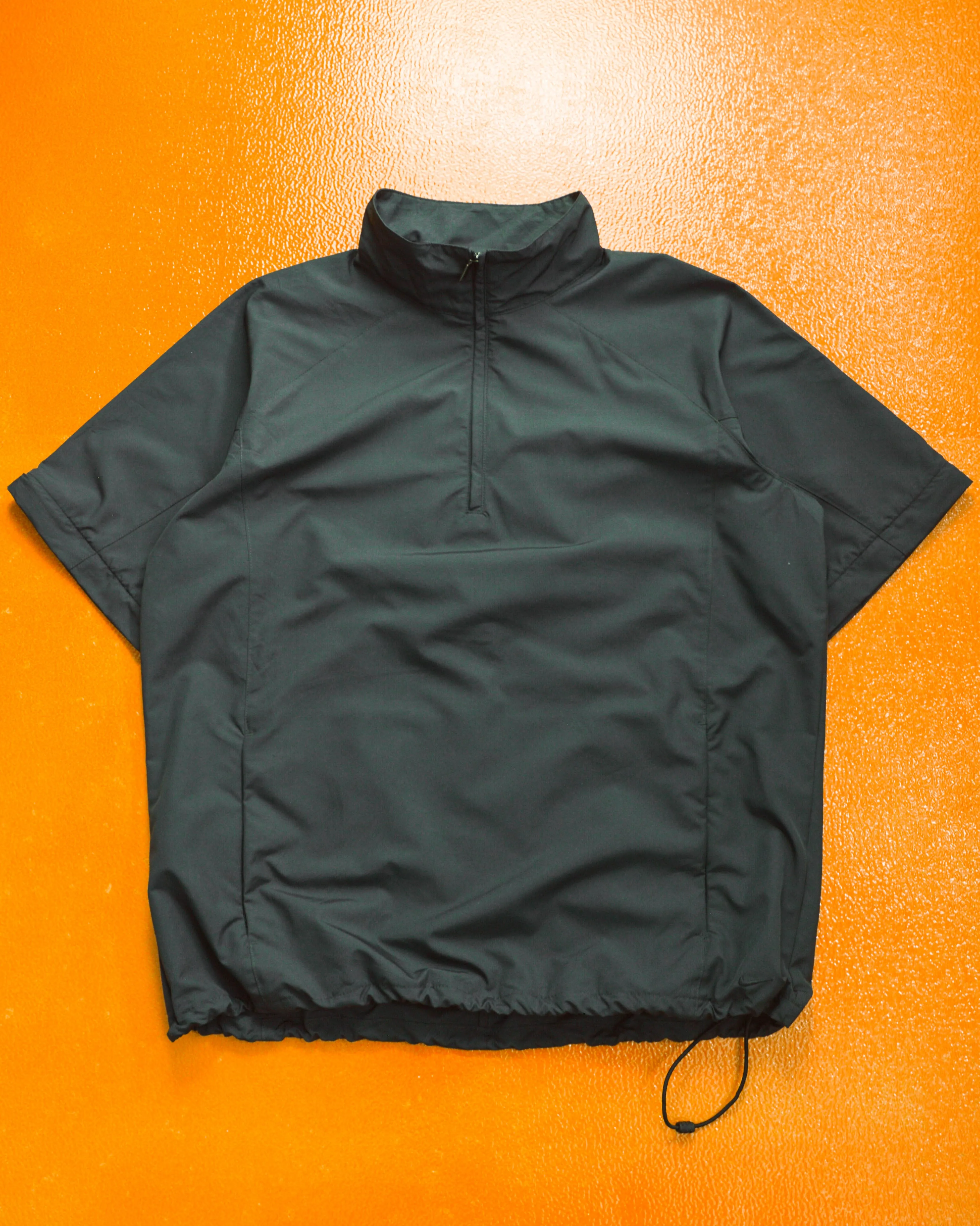 Golf Detachable Sleeve / Convertible Black Tonal Track Top (~M~)