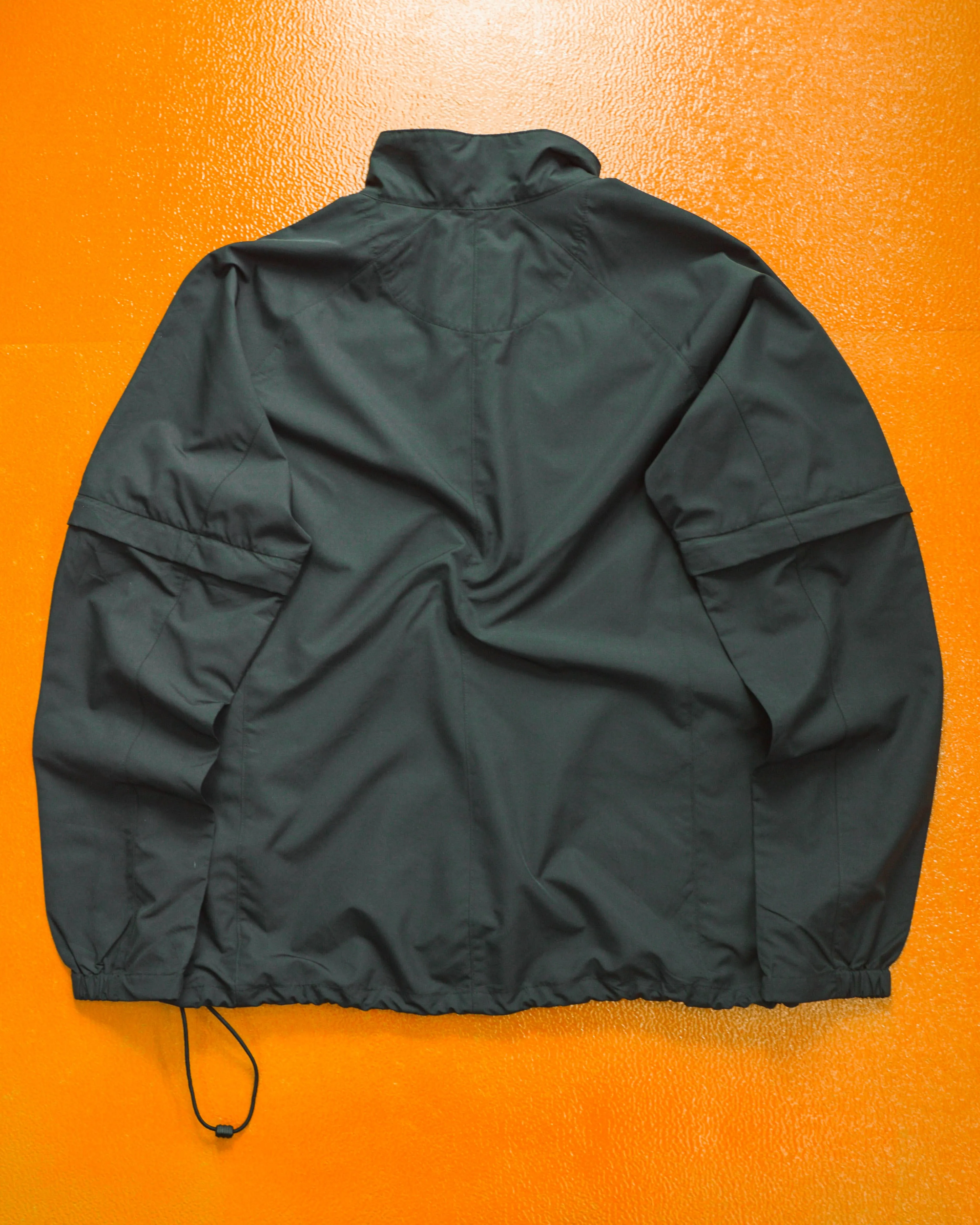 Golf Detachable Sleeve / Convertible Black Tonal Track Top (~M~)
