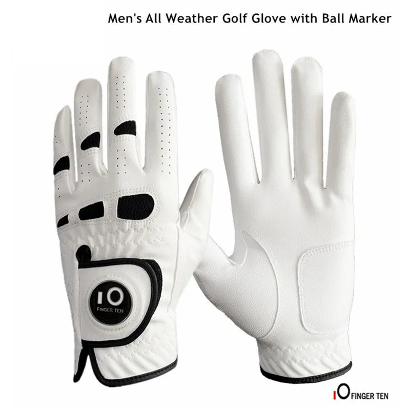 Golf Glove with Ball Marker