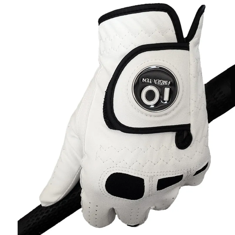 Golf Glove with Ball Marker