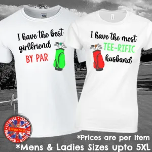 Golf Humour Matching Couples T-shirts