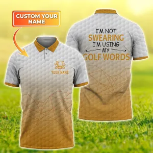 Golf New S2 (Yellow Ver) Personalized Name 3D Polo Shirt - TD96