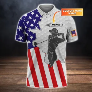 Golf - Personalized Name 3D Polo Shirt -NBTT-1221