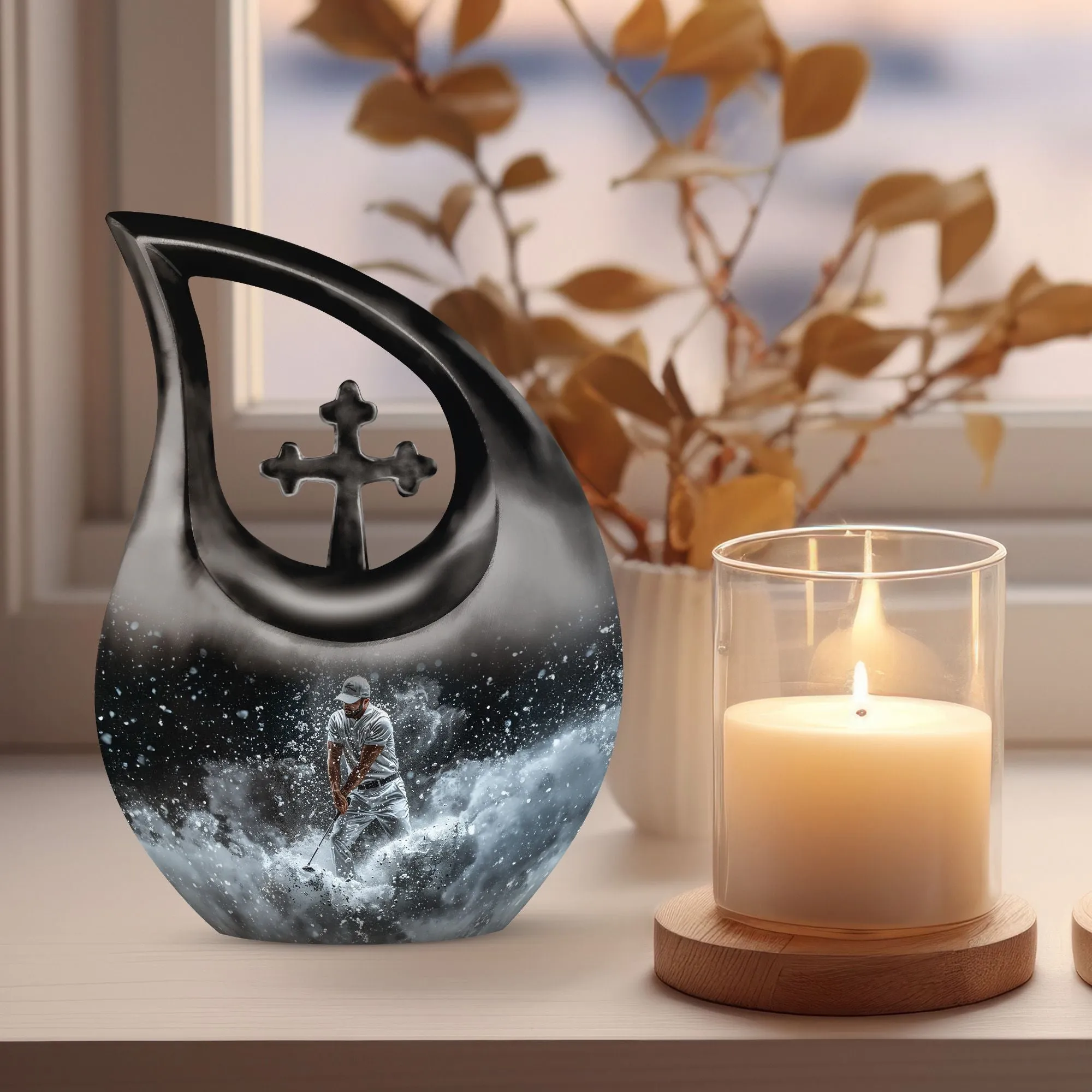 Golf Theme Remembrance - Affordable & Dignified Burial Urn