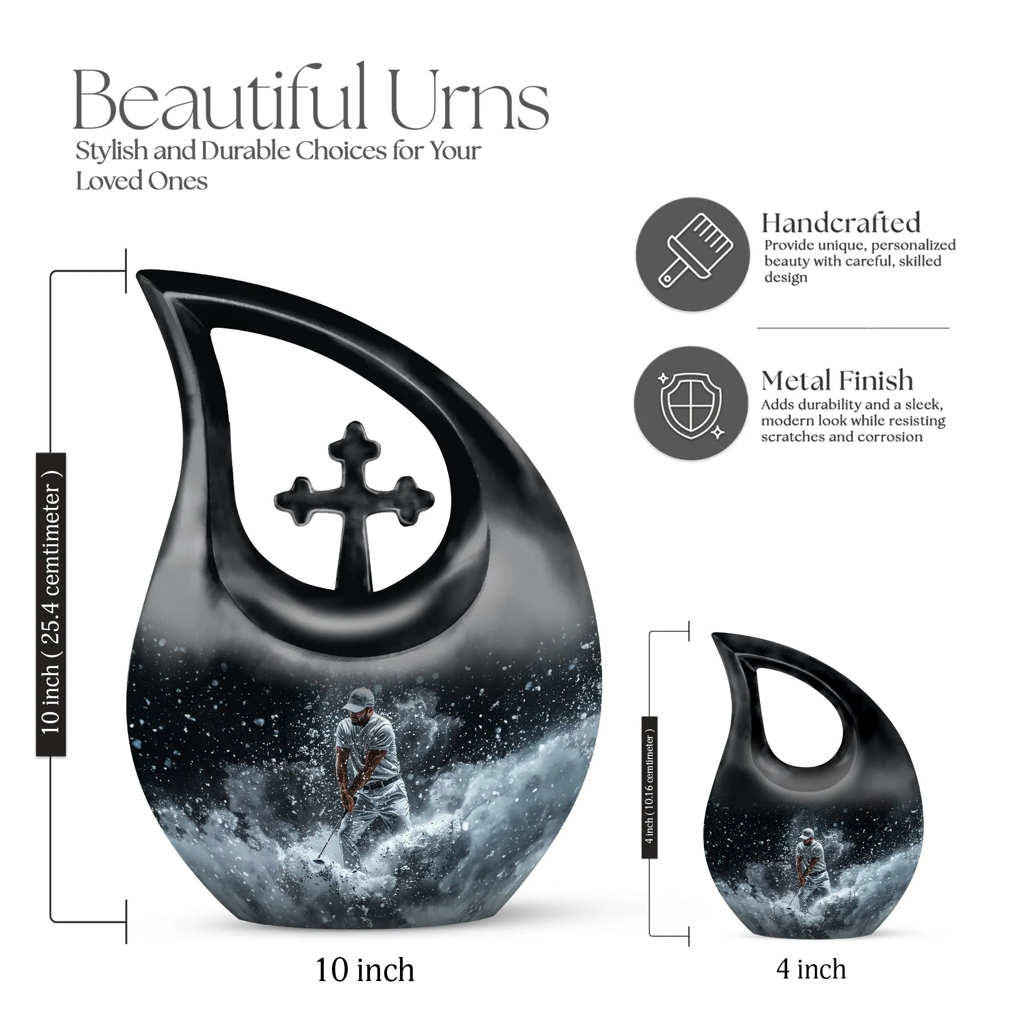 Golf Theme Remembrance - Affordable & Dignified Burial Urn