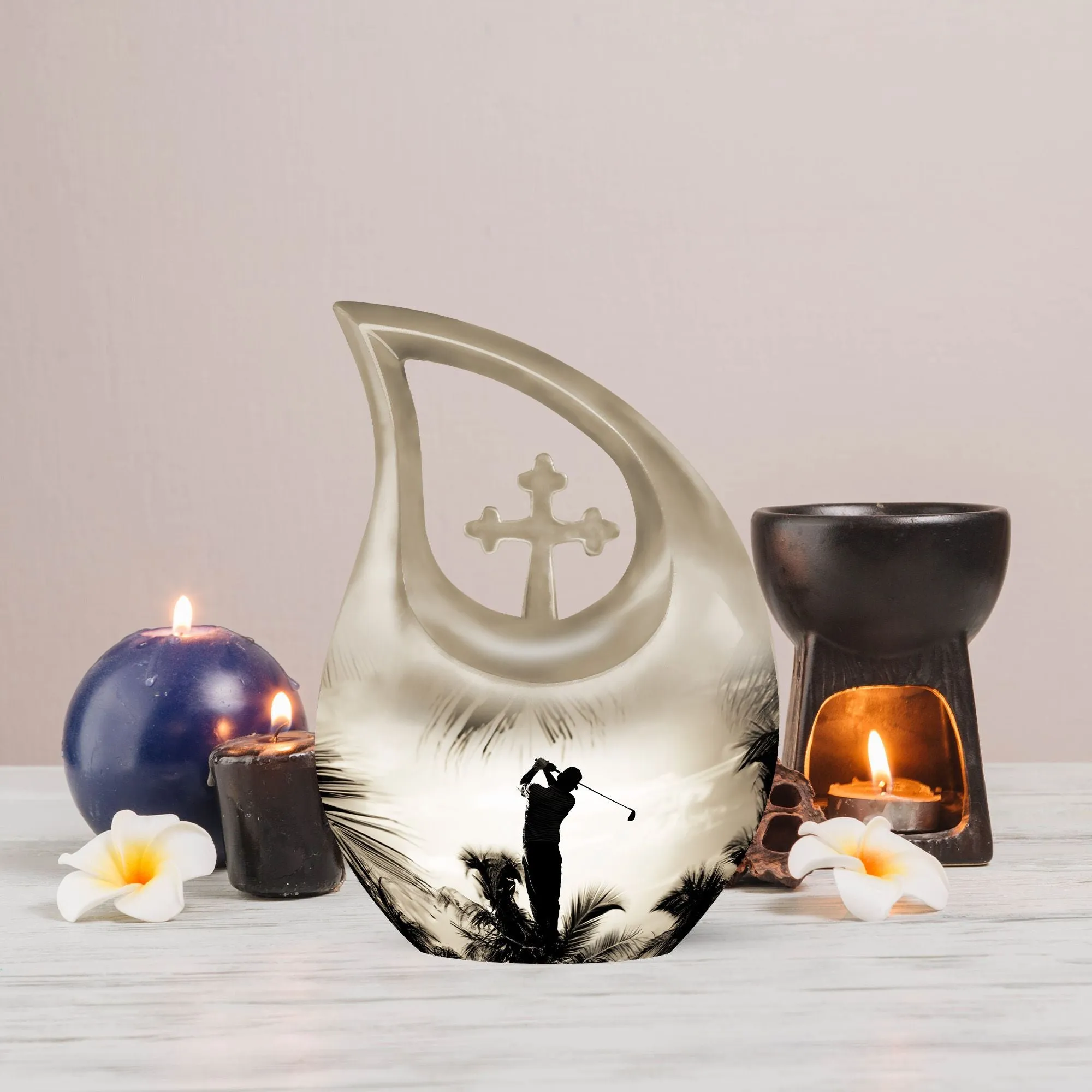 Golf Themed Eternal Reminder - Funeral Urn for Loved One's Ashes