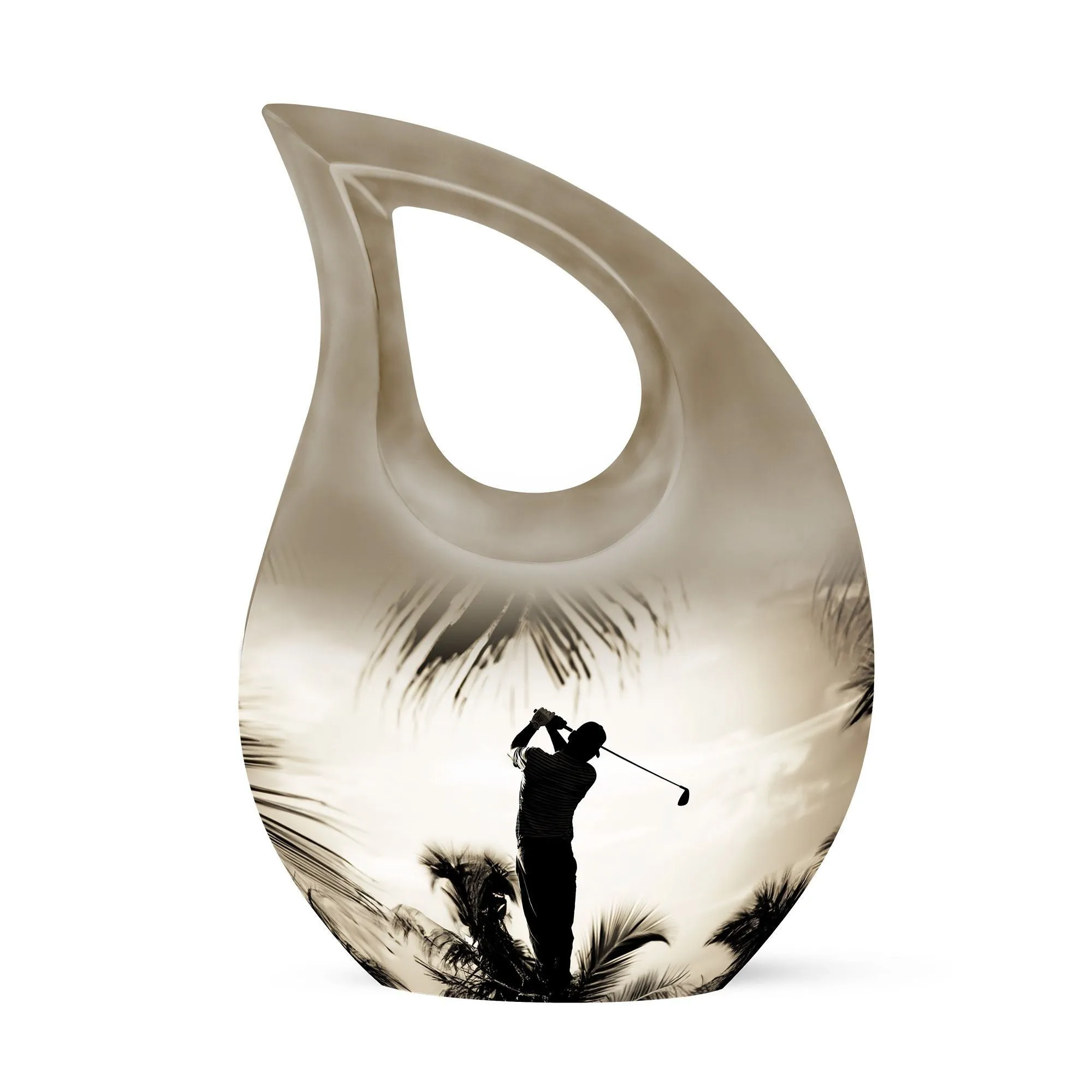 Golf Themed Eternal Reminder - Funeral Urn for Loved One's Ashes