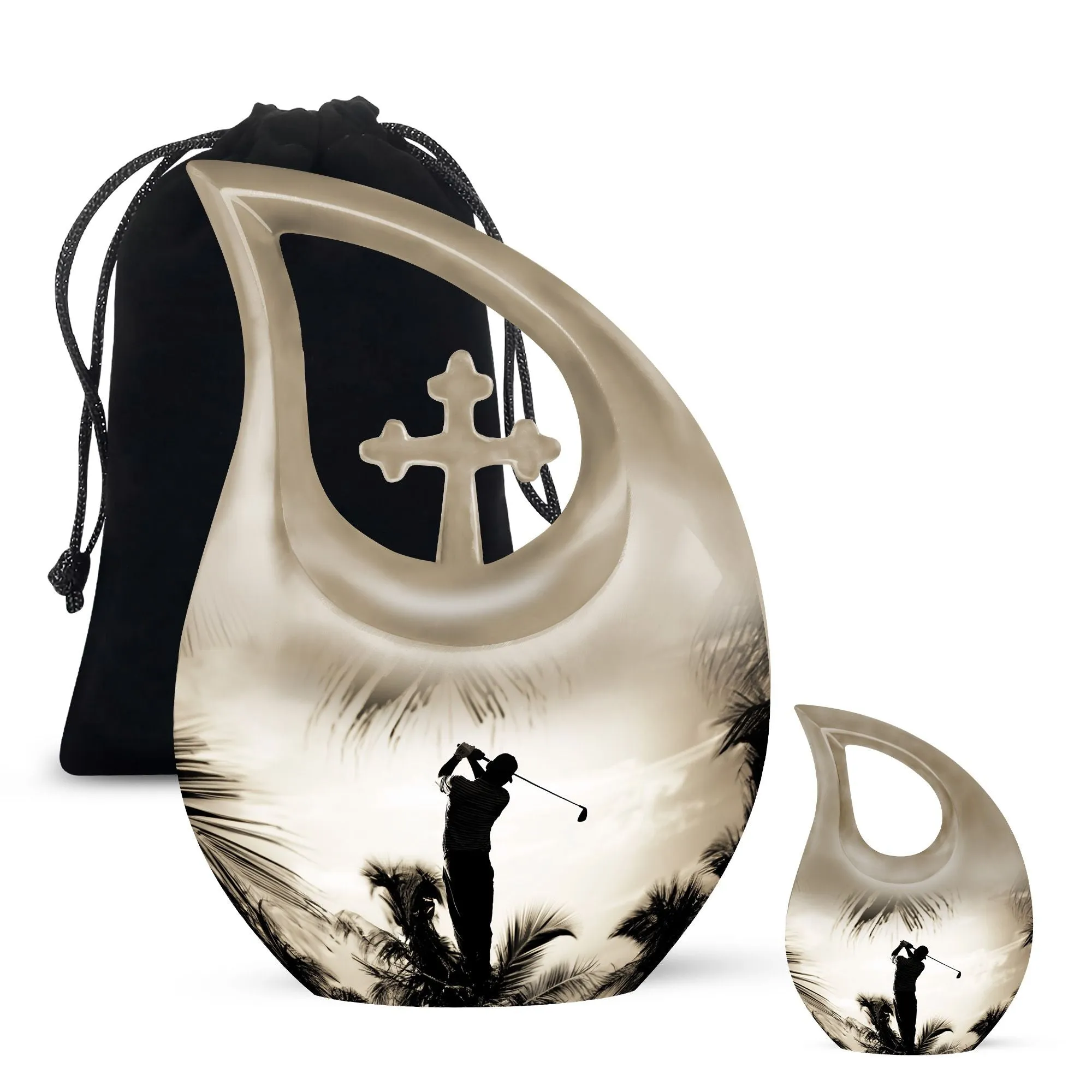 Golf Themed Eternal Reminder - Funeral Urn for Loved One's Ashes