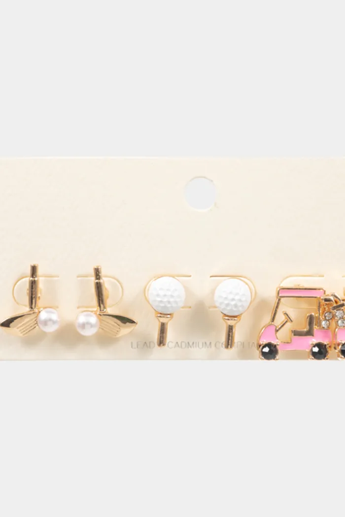 Golf Trio Earrings