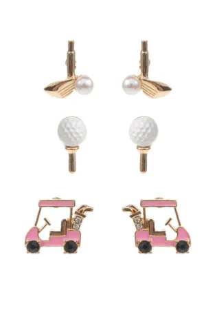 Golf Trio Earrings