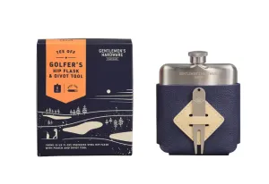 Golfer's Hip Flask & Divot Tool Set