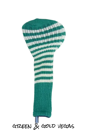 Green and Gold Vegas Club Sock Golf Headcover