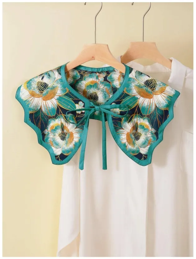 Green Floral Collar