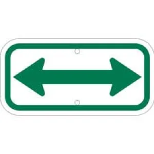 Green On White Double Arrow Sign/ Buy Online