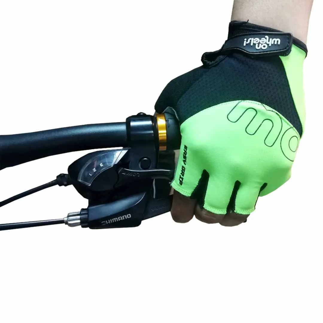 Guante Corto OnWheels! Verde/Negro