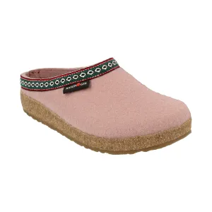 Haflinger GZ Grizzly Clog rosewood wool felt
