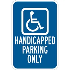 Handicap Parking Only Sign/ Buy online