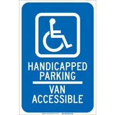 Handicapped Parking Van Accessible Sign/ Buy online