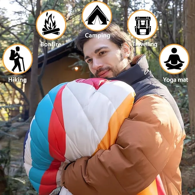 HANYUN Camping Blanket - Outdoor Travel Blanket, Waterproof Quilt for Camping, Stadium, Hiking, Beach Trips, Concerts& Festival - 52"x75" Rhombus Quilting Blanket
