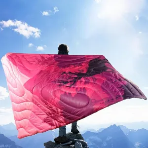 HANYUN Camping Blanket - Outdoor Travel Blanket, Waterproof Quilt for Camping, Stadium, Hiking, Beach Trips, Concerts& Festival - 52"x75" Rhombus Quilting Blanket