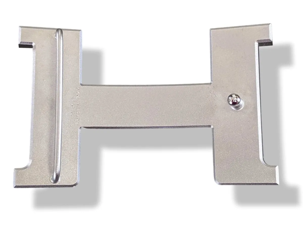 Hermes Huge Acier Brossé CONSTANCE 42 MM Belt Buckle New with Pouch!
