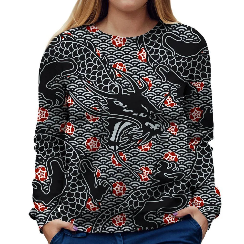 Hidden Dragon Womens Sweatshirt
