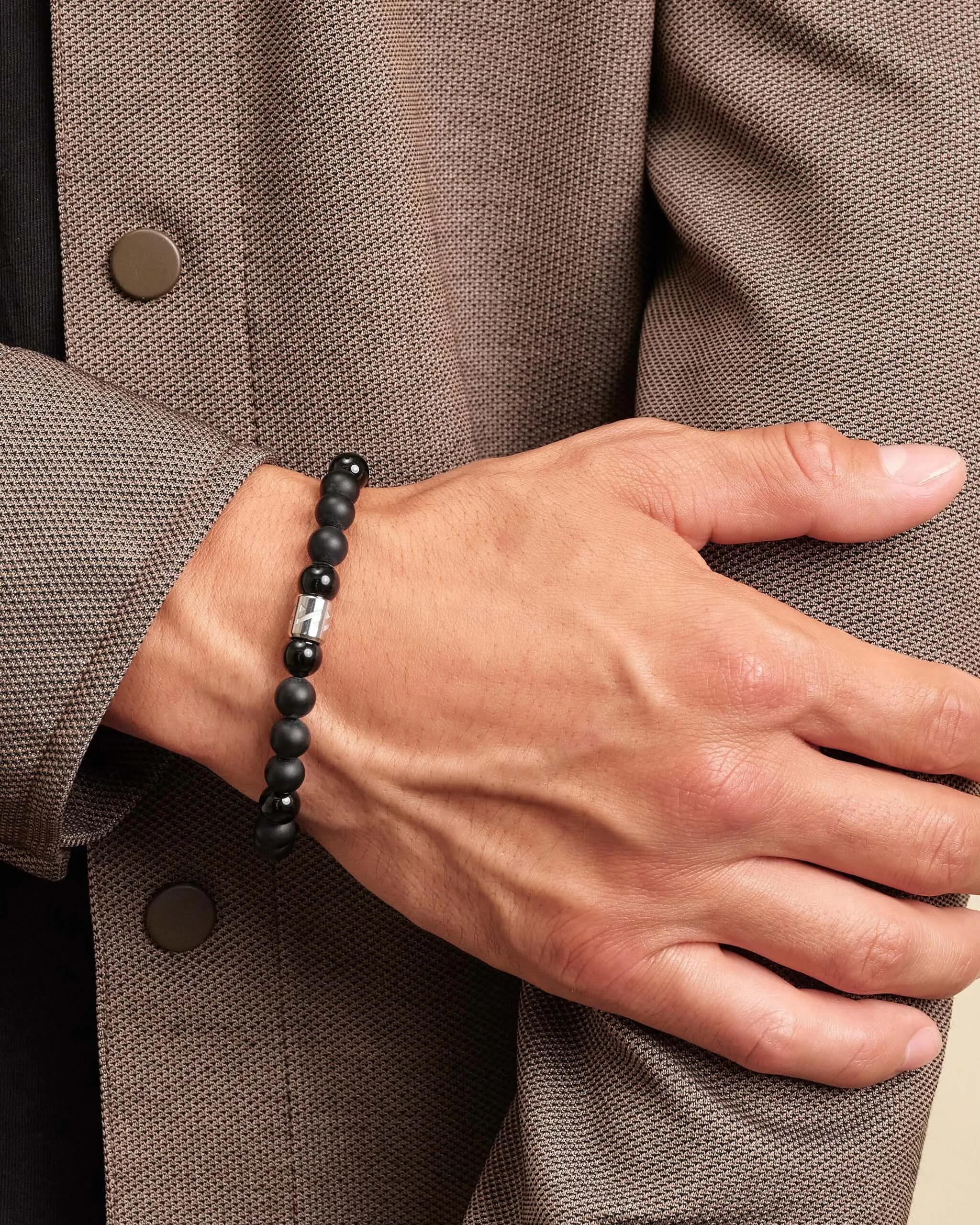 Hidden Hills Beaded Bracelet - Silver