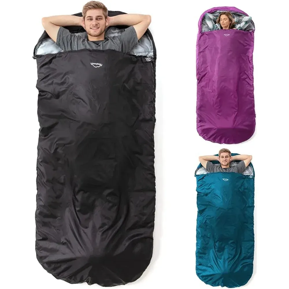 Highlander XL Adult Sleeping Bag, 2 Season, Water Resistant, 90.5"x39.3", 3.5 lbs