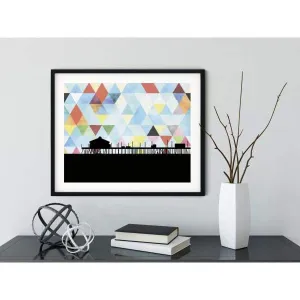 Huntington Beach, California geometric skyline