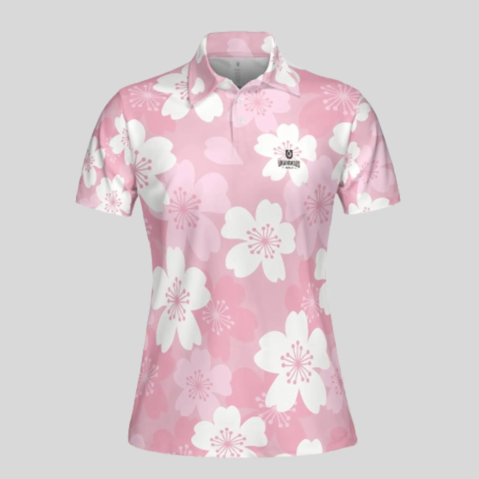 Japanese Cherry golf polo shirt
