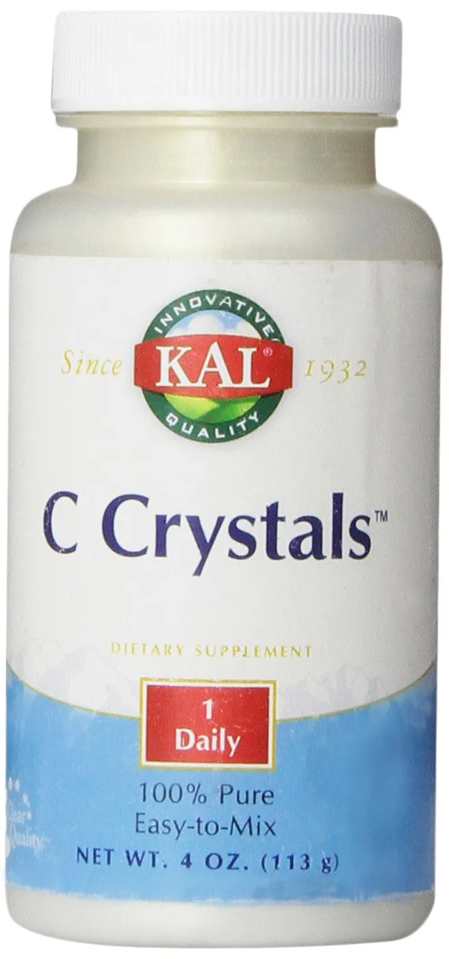 kal Vitamina C cristales unflavored Tablets, 1250 mg, 4 onza