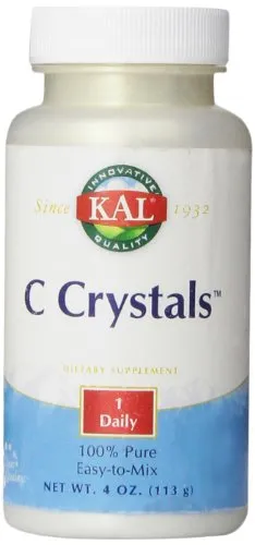 kal Vitamina C cristales unflavored Tablets, 1250 mg, 4 onza