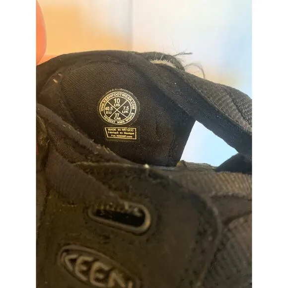 Keen Men's Black Size 10 Water/Hiking Shoe/Sandal Closed Toe
