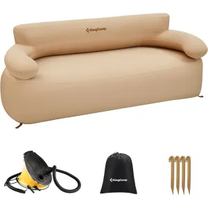 King Camp - Large Inflatable Portable Air Sofa - Khaki