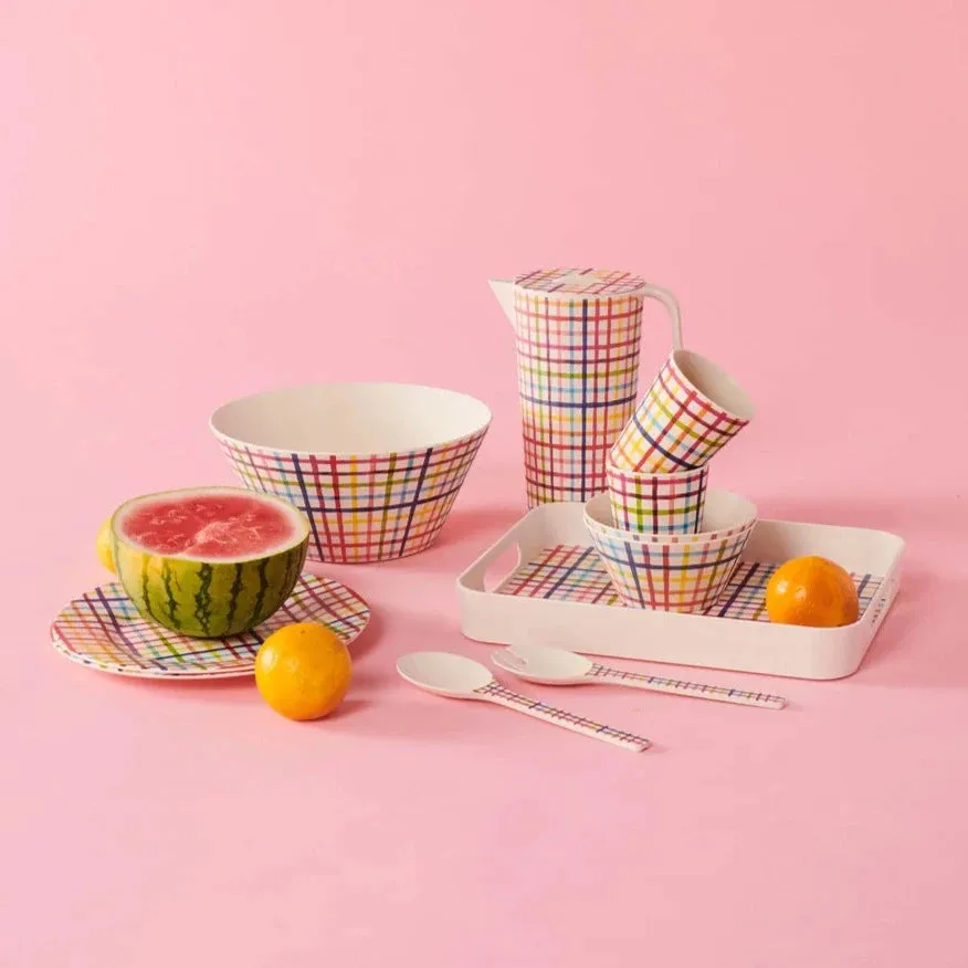 Kip&Co Picnic Check Cup | 2 Piece Set