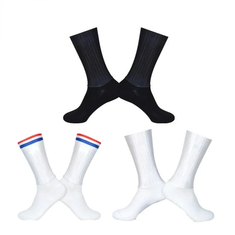 Knee-High Anti-Slip Silicone Cycling Socks